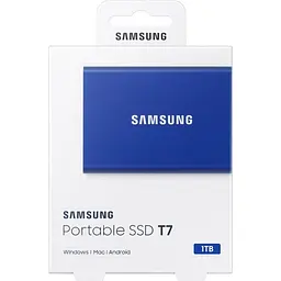 Зовнішній SSD накопичувач Samsung T7 1 TB Indigo Blue (MU-PC1T0H/WW) [84789] - мініатюра 7