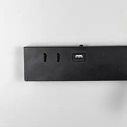 Чорне бра з поворотним спотом справа | розʼєм USB Line F Арт. WJ028/2L BK (лівий) | USB-A - мініатюра 5