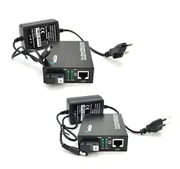 Медіаконвертер пари Merlion MC1000M (A+B) RTL8213 1310/1550nm, 1000Mbit, WDM, 20 km