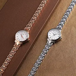 Наручний годинник жіночий 1410RG Rose Gold Skmei acs0030767 - мініатюра 4