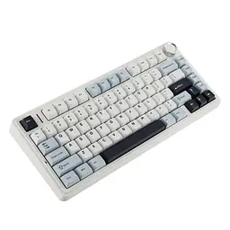 Ігрова механічна клавіатура AULA F75 / Три режими підключення / Leobog Axis Reaper Switch / White - мініатюра 4