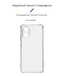 Чохол ArmorStandart Air Force для OPPO A18 4G / A38 4G Camera cover Clear - мініатюра 2