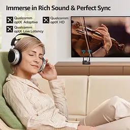 Bluetooth-передавач 1Mii B06TX+ 5.3 для ТВ і ПК, підтримка 2 навушників - мініатюра 6