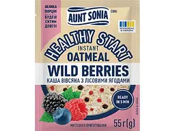Каша швидкого приготування AUNT SONIA 55г з лісовими ягодами вівсяна