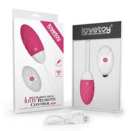 Віброяйце Lovetoy IJoy Wireless Rechargeable Remote Control Egg 8 см рожевий - мініатюра 2