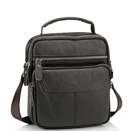 Сумка через плече чоловіча шкіряна Tiding Bag A25F-1436B коричнева