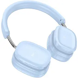 Бездротові навушники Hoco W51, накладні, BT5.3, AUX, TF, 400mAh, 46h, blue - мініатюра 2