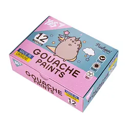 Гуаш Yes Pusheen 12кольор. 20мл 230402 - мініатюра 1