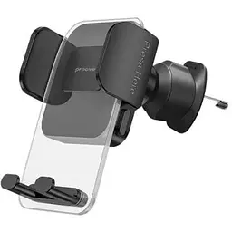 Автотримач для телефону Proove Crystal Clamp Plus чорний в решітку повітроводу обертання на 360° для 4.7" - 6.9"