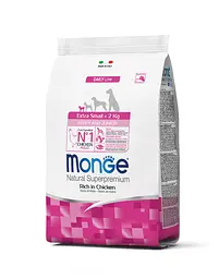 Сухий корм MONGE DOG Extrasmall Puppy & Junior для цуценят мініатюрних порід з куркою 800 гр