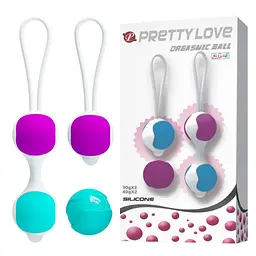 Вагінальні кульки Pretty Love Orgasmic Balls, 4 шт (мульті) - мініатюра 5