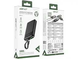 Зовнішній акумулятор (Power Bank) Acefast M13 22.5W 10000mAh Black - мініатюра 4