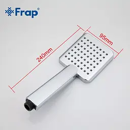 Ручний душ 1-режим, хром Frap F001, Хром - мініатюра 5