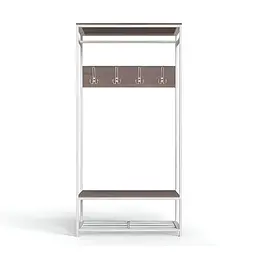 Вішалка модульна підлогова Ferrum-decor Треліс 15 180x90x38 ДСП білий Дуб Сонома Трюфель 16мм (FRD-104371)