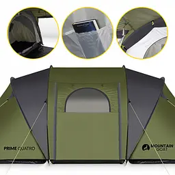 Намет туристичний Mountain Goat Prime Quatro 4-місний Olive (P-5905973406598) - мініатюра 3