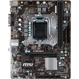 Материнська плата MSI H110M PRO-D (H110M PRO-D) (Socket 1151, Intel H110, Micro-ATX) Б/в