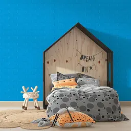 3D панель Sticker Wall самоклеюча цегла Синій 700х770х3мм 003-3 SW-00000661 - мініатюра 5