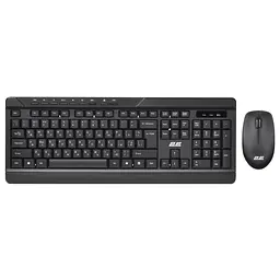 Комплект клавіатура та миша 2E MK410 WL, EN/UK/RU, чорний