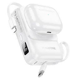 Портативний ЗП Power Bank BOROFONE BJ59 Refined 22.5W+PD20W з БЗП 10000 mAh White - мініатюра 2