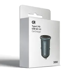 Автомобільний зарядний пристрій 20W з підтримкою Power Delivery та Quick Charge 3.0, виходи USB та Type-C, швидка зарядка для телефону та планшета в прикурювач, ArmorStandart (ARM65439) - мініатюра 6