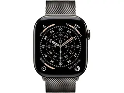 Смарт-годинник Apple Watch Series 11 GPS + Cellular 46mm Slate Tit. Case w. Slate Milanese Loop - M/L (MFD44) - мініатюра 2