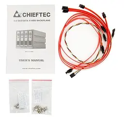 Зовнішня кишеня Chieftec SST-3141SAS 3x5.25" - 4x3.5" HDDs Hot-Swap Aluminium (SST-3141SAS) - мініатюра 4
