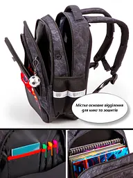 Ортопедичний шкільний рюкзак 6 в 1 для хлопчика School Standard 38х30х18 см з Машиной для молодших класів (SET 150-34) - мініатюра 7