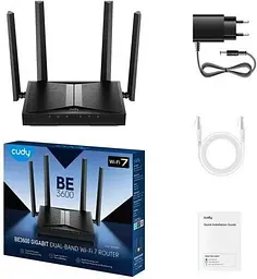 Роутер бездротовий Cudy WR3600 be3600 Gigabit Wi-Fi 7 Router - мініатюра 4