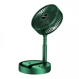 Акумуляторний настільний вентилятор Telescopic Folding Fan Портативний складна міні USB ветродуйка Зелений - мініатюра 3