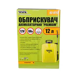 Обприскувач акумуляторний "Premium 92-9712" 12 л, 12V, 8 а/год MASTERTOOL 83115 - мініатюра 5