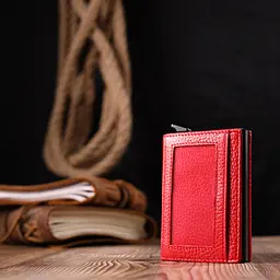 Жіноча шкіряна візитниця KARYA 7х9,5х2,5 см acs0025888 - мініатюра 7