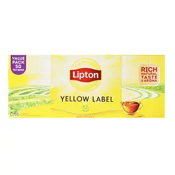 Чай чорний Lipton Yellow Label, 100 г (50 шт. х 2 г) (37915) - мініатюра 3