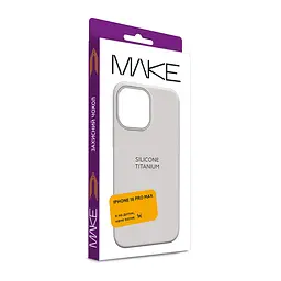 Чохол MAKE Apple iPhone 16 Pro Max Silicone Titanium - мініатюра 2