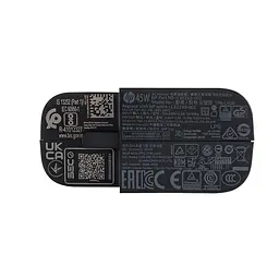 Блок живлення Hewlett Packard для ноутбука HP TYPE-C 45W квадратный чорний - мініатюра 3