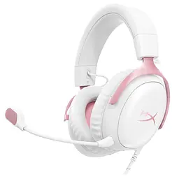 Навушники з мікрофоном HyperX Cloud III White/Pink (9W1Q4AA)