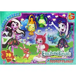 Дитячий пазл класичний Enchantimals EA203 постер 70 елементів