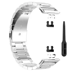 Металевий ремінець Primolux для смарт-годинника Huawei Watch Fit (TIA-B09) Silver - мініатюра 3
