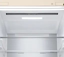 Холодильник LG з нижньою морозильною камерою 186x60х68, холод.відд.-234л, мороз.відд.-110л, 2дв., А++, NF, інв., диспл зовн., зона св-ті, Metal Fresh, бежевий - мініатюра 9