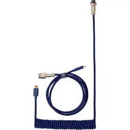 Кабель Keychron Type-A/Type-C Coiled Cable Blue (CABL_KEYCHRON) - мініатюра 1