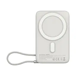 Батарея універсальна Sigma X-power SI10A8QL-MAG silver 10000mAh, Magnetic wireless 15W, charge iWatch, PD+QC, 22,5W max (4827798161012) - мініатюра 3