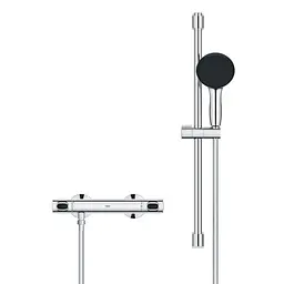 Комплект змішувачів для душу з термостатом Grohe QuickFix UA202503TS, Хром - мініатюра 6