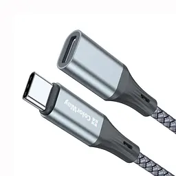 Перехідник Type-C (М) - Lightning (F), Grey, 17 см, ColorWay (CW-AD-CL)
