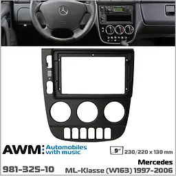 Перехідна рамка Mercedes-Benz ML-Klasse AWM 981-325-10 - мініатюра 5