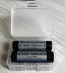 Акумулятор Keeppower 14500 1000mAh Li-Ion із захистом - мініатюра 2