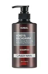 Шампунь відновлюючий "Персик апельсин" 500 мл Kundal Honey & Macadamia Shampoo Fuzzy Navel