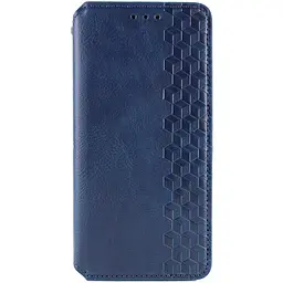 Шкіряний чохол-книжка GETMAN Cubic (PU) для Samsung Galaxy A17 4G/5G Синій