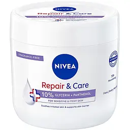 Крем для тела Nivea Repair & Care Восстановление и уход для чувствительной и раздраженной кожи 400 мл (85835)