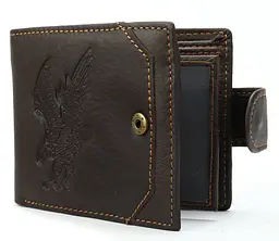Чоловічий шкіряний гаманець Vintage 9,5х11х2 см acs0014984 - мініатюра 3