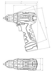 Шурупокрут-дриль акумуляторний PowerMaxx BS BL 12В Metabo teh0025169 - мініатюра 4
