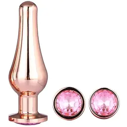 Набір анальних пробок конічної форми Dream Toys DT21875 Gleaming Love Pleasure Set Rose Gold - мініатюра 4